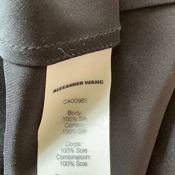 NWT Alexander Wang Silk Camisole Black Size 10. - Picture 8 of 8